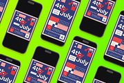 Geo Minimalism 4th of July Flyer Set, a Flyer Template by Aiyari Graphic (Thumbnail 2 of 3)