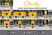 Street Advertising Scene Creator, an Advertising Mockup by McLittle Stock (Thumbnail 1 of 4)