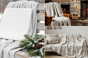 Winter Blanket Mockup 100 JPG, a Household Mockup by KennedyStudio (Thumbnail 6 of 16)