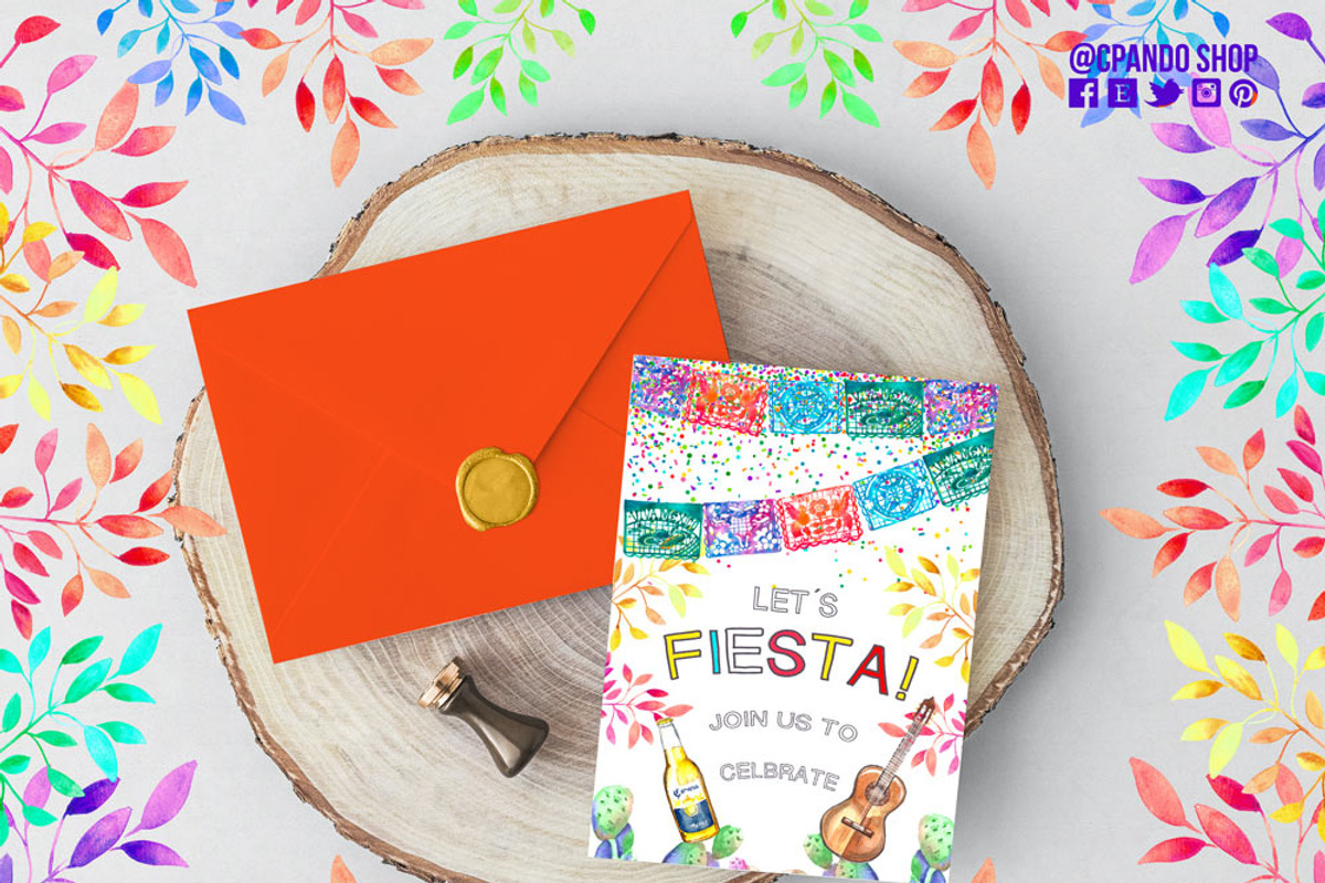 Mexican Fiesta watercolor Clip art, a Person Illustration by CpandoShop (Photo 3 of 5)