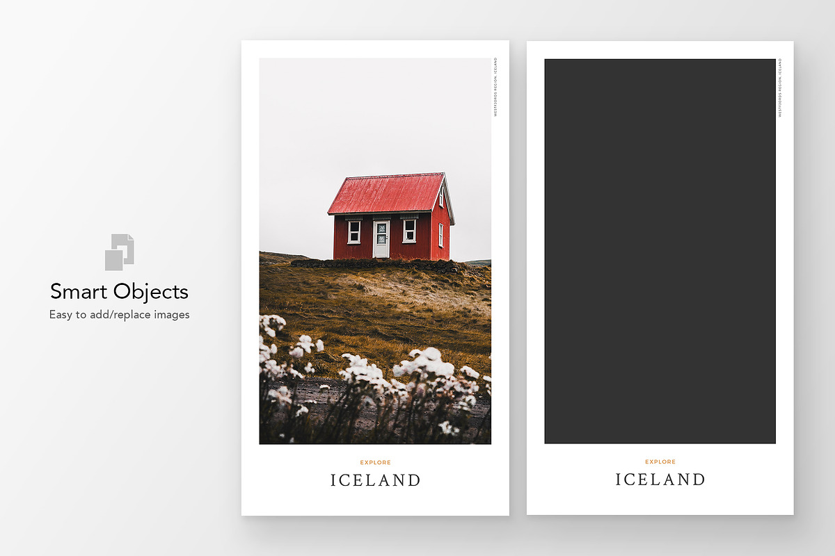 Iceland Instagram Story Templates, a Social Media Template by Hamilton. (Photo 4 of 9)