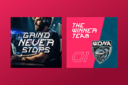 Adofo - Sports Diplay Font, a Sans Serif Font by Imoodev (Thumbnail 6 of 6)