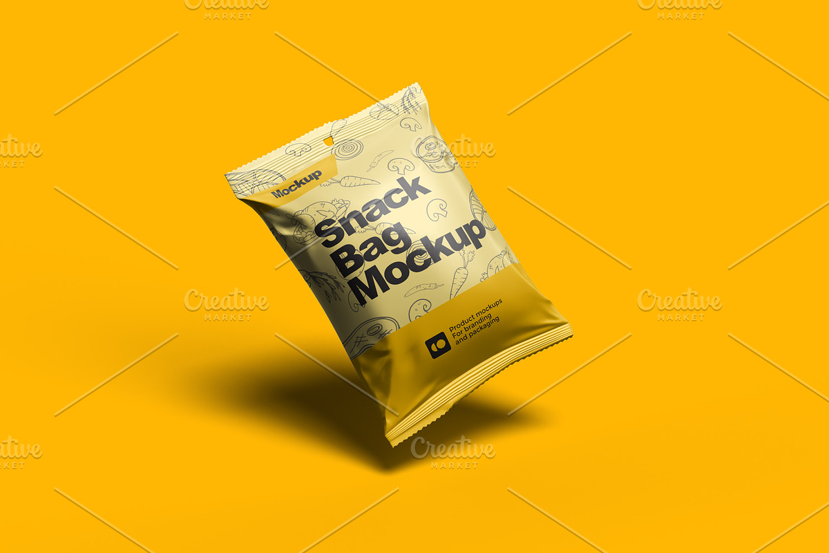 Snack Bag Mockup, a Packaging Mockup by Aprndy85 (Photo 2 of 3)