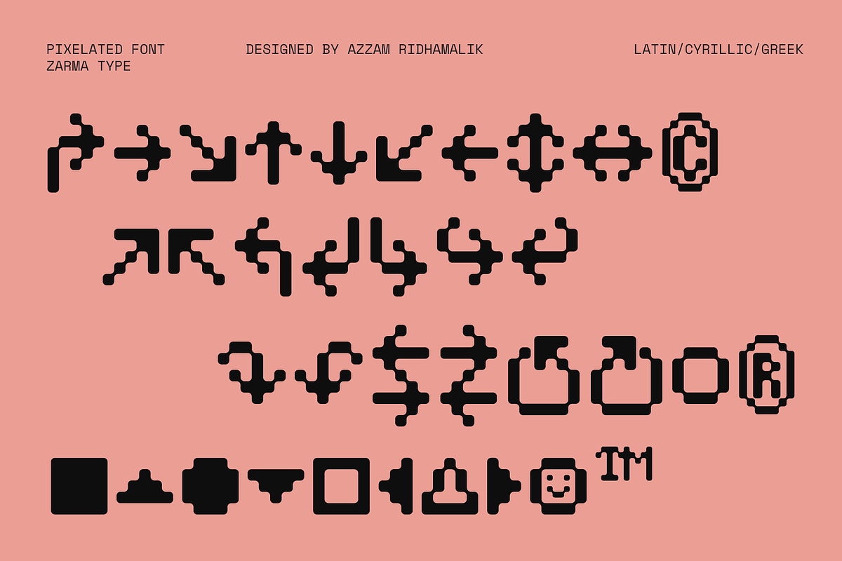 Psygen – Modern Pixel Font, a Sans Serif Font by Zarma Type (Photo 5 of 12)