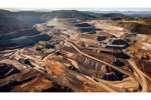 perspective silver mining ai, an Industrial Photo by pikepicture