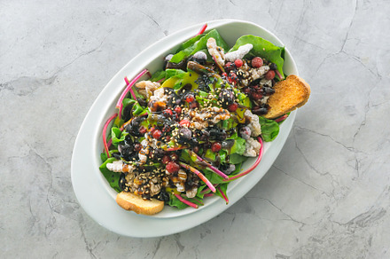 Chard salad with caramelized walnuts, a Food & Drink Photo by Shootdiem