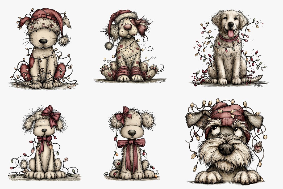Christmas Dog Sublimation, an Illustration by CreationArt (Photo 4 of 5)