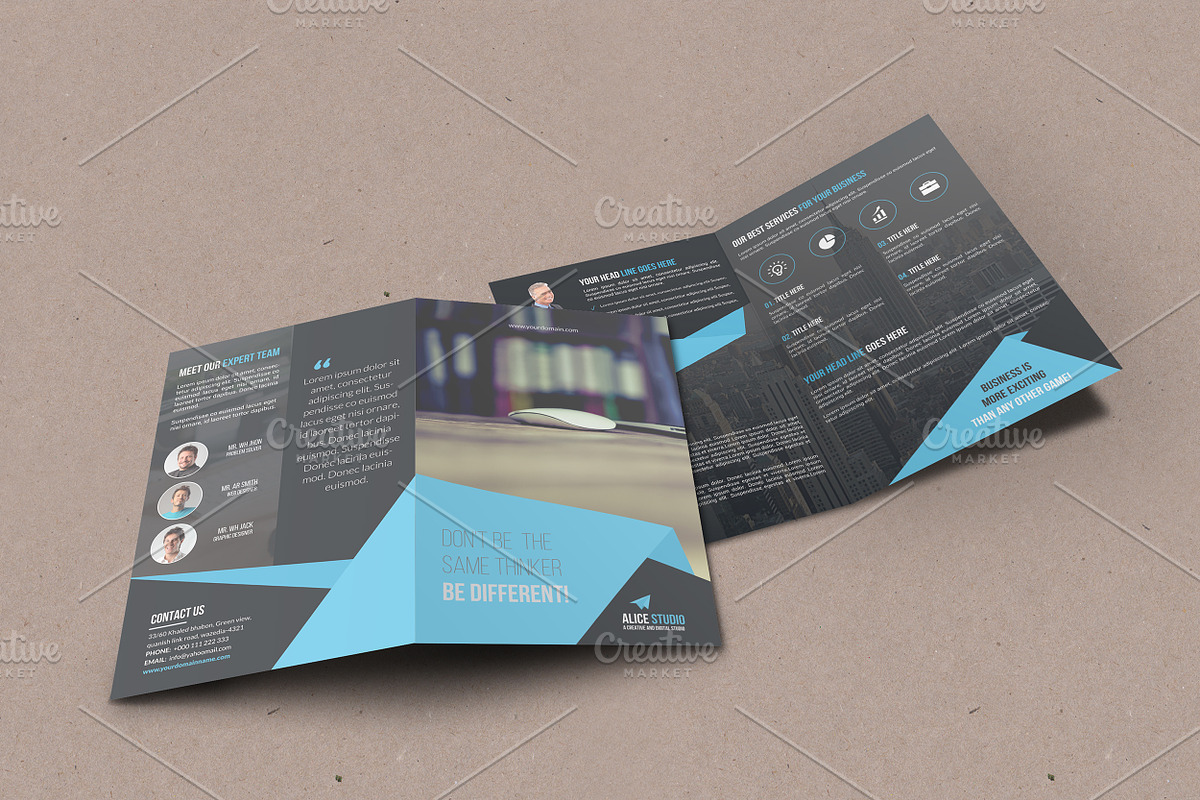 Corporate Bi-Fold Brochure Template, a Brochure Template by Alice_s (Photo 6 of 8)