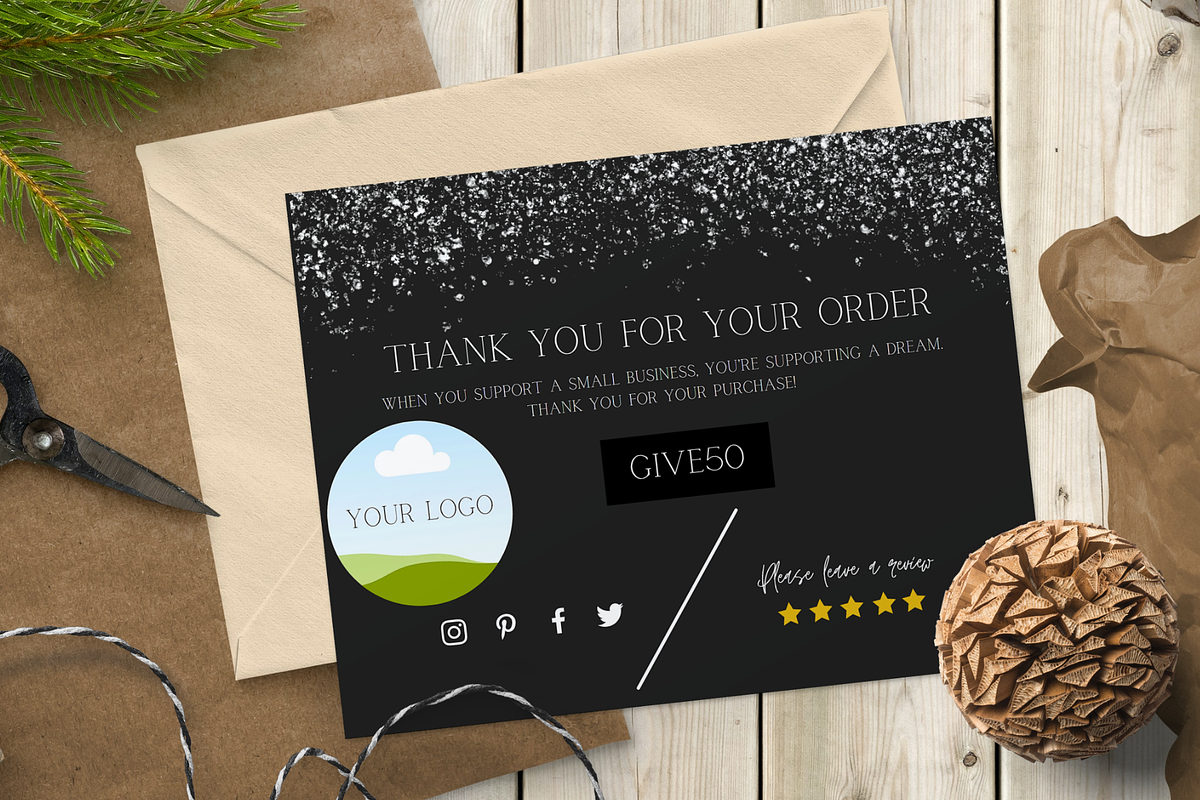 Thank You Order Card | Canva, a Card Template by tahananeart (Photo 5 of 7)