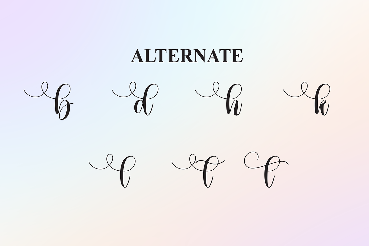 Gradient | Script Font, a Handwritten Font by Scratchones (Photo 8 of 9)