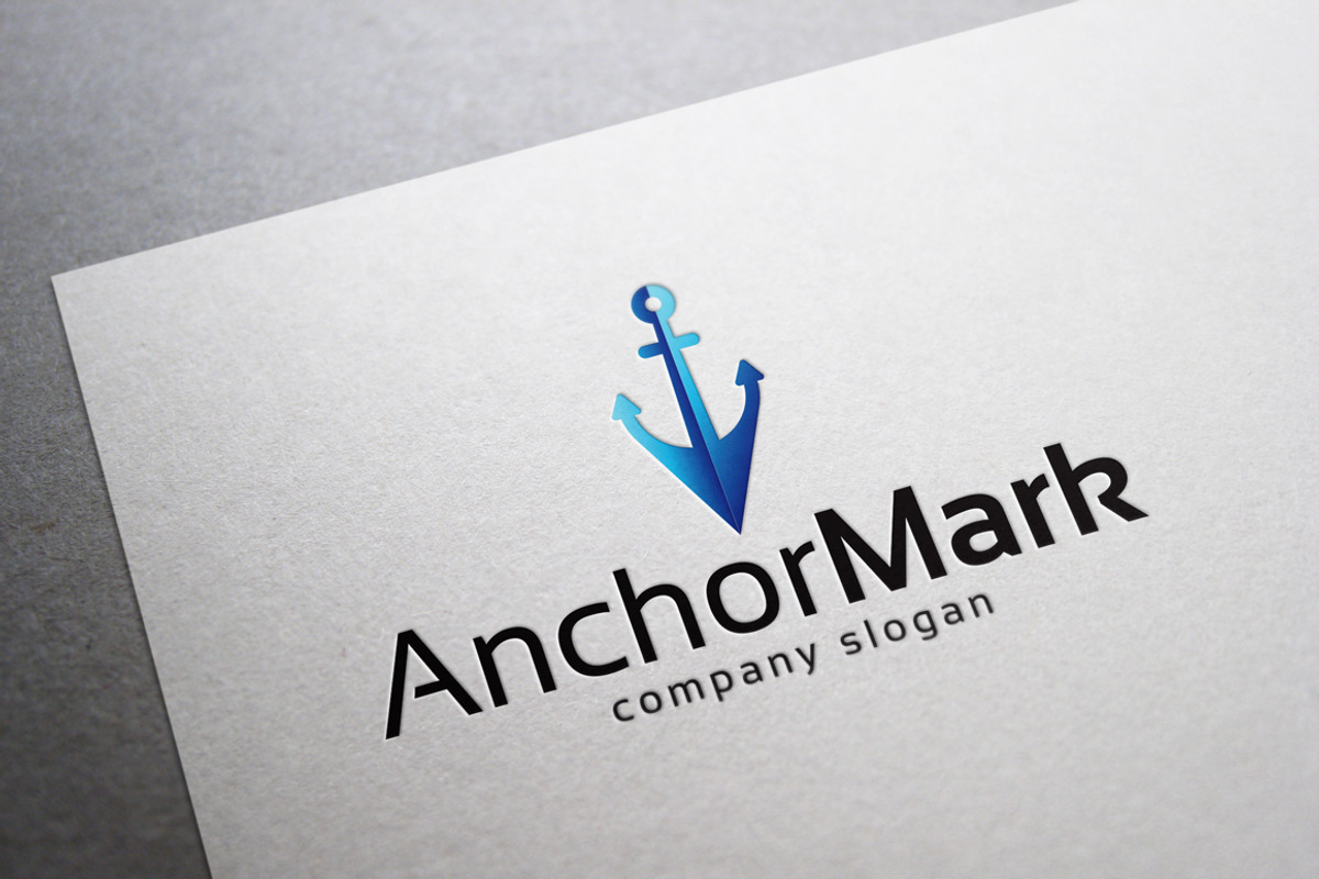 Anchor Mark Logo, a Branding & Logo Template by EmilGuseinov (Photo 1 of 2)