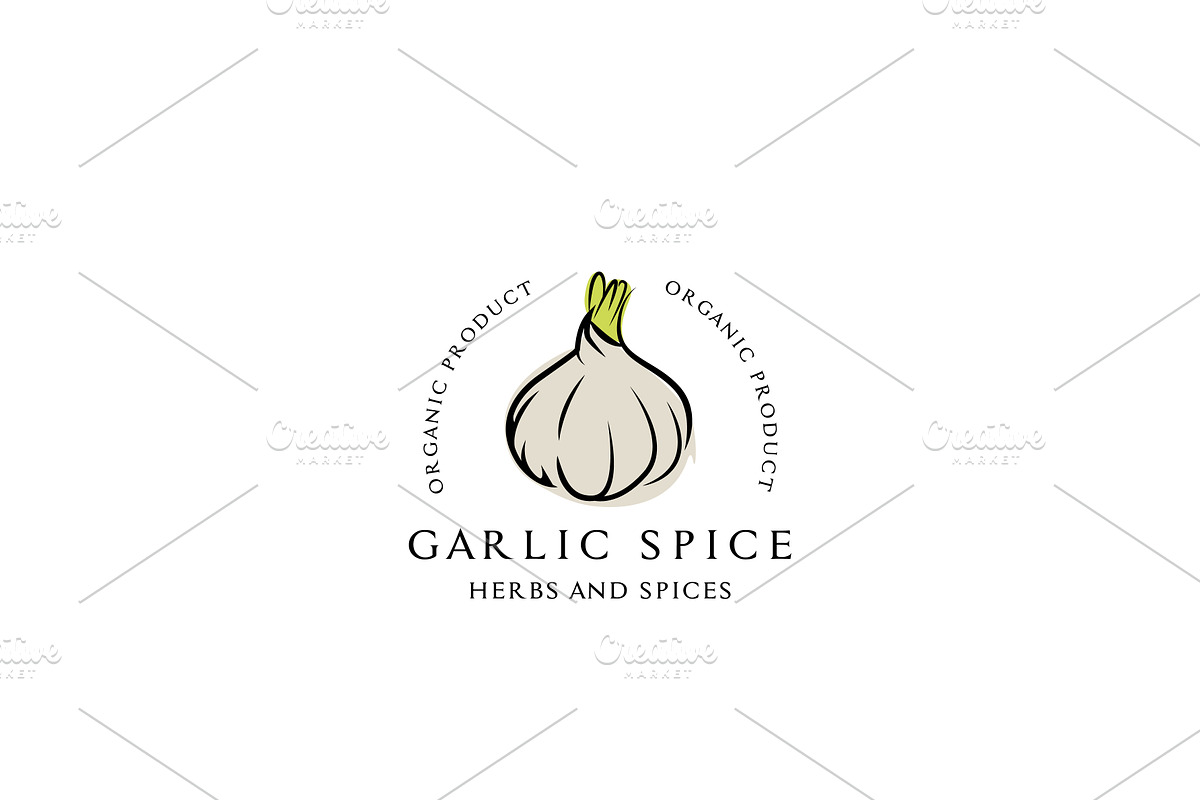 Herb and Spice Garlic Head Logo, a Branding & Logo Template by AlvinStd