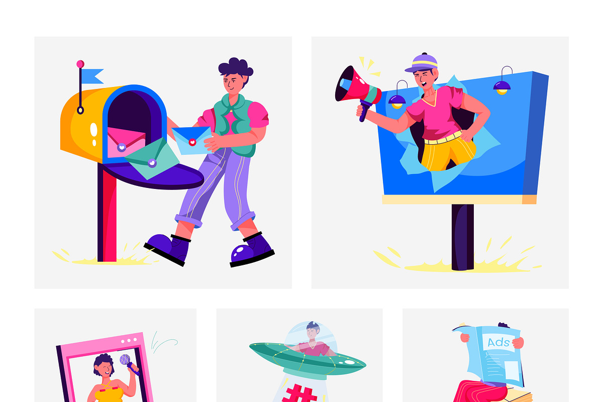 Marketing Illustrations, a Person Illustration by Prosymbols (Photo 6 of 8)