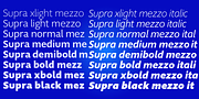 Supra Mezzo, a Sans Serif Font by Wiescher-Design (Thumbnail 2 of 8)