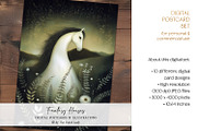 Fantasy Horses On A Flower Meadow, an Animal Illustration by The Dutch Lady Designs (Thumbnail 4 of 7)