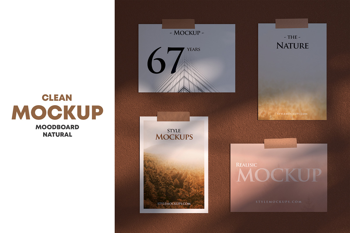 Set of Mood Board Mockups, a Books & Magazine Mockup by StyleMockups (Photo 11 of 13)