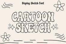 Cartoon Sketch - Outline Font Types
