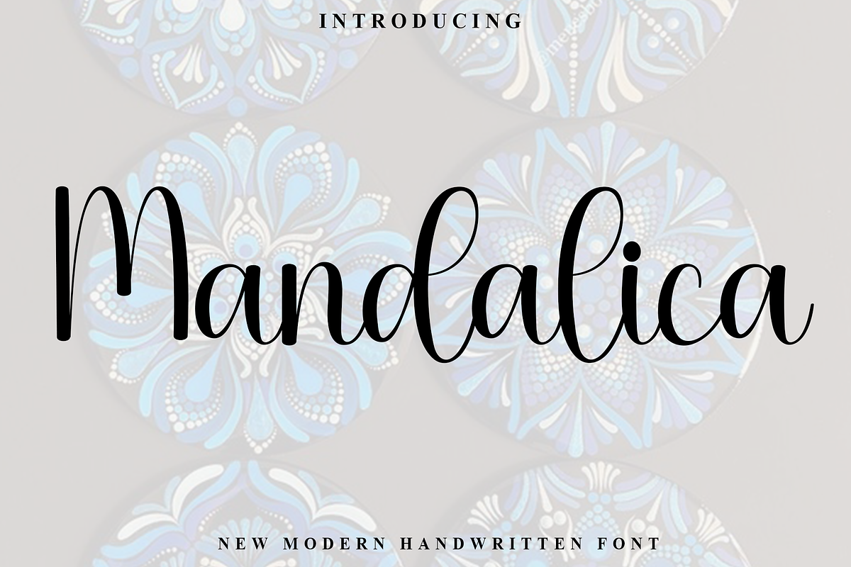 Mandalica, a Handwritten Font by InermediaSTUDIO (Photo 1 of 8)