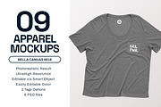Bella Canvas Flowy Pocket Tee Mockup, a Shirt Mockup by GraphicHero (Thumbnail 1 of 8)