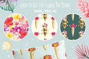 Tropical Watercolor Flowers Bundle, an Illustration by Watercolor Nomads (Thumbnail 8 of 13)