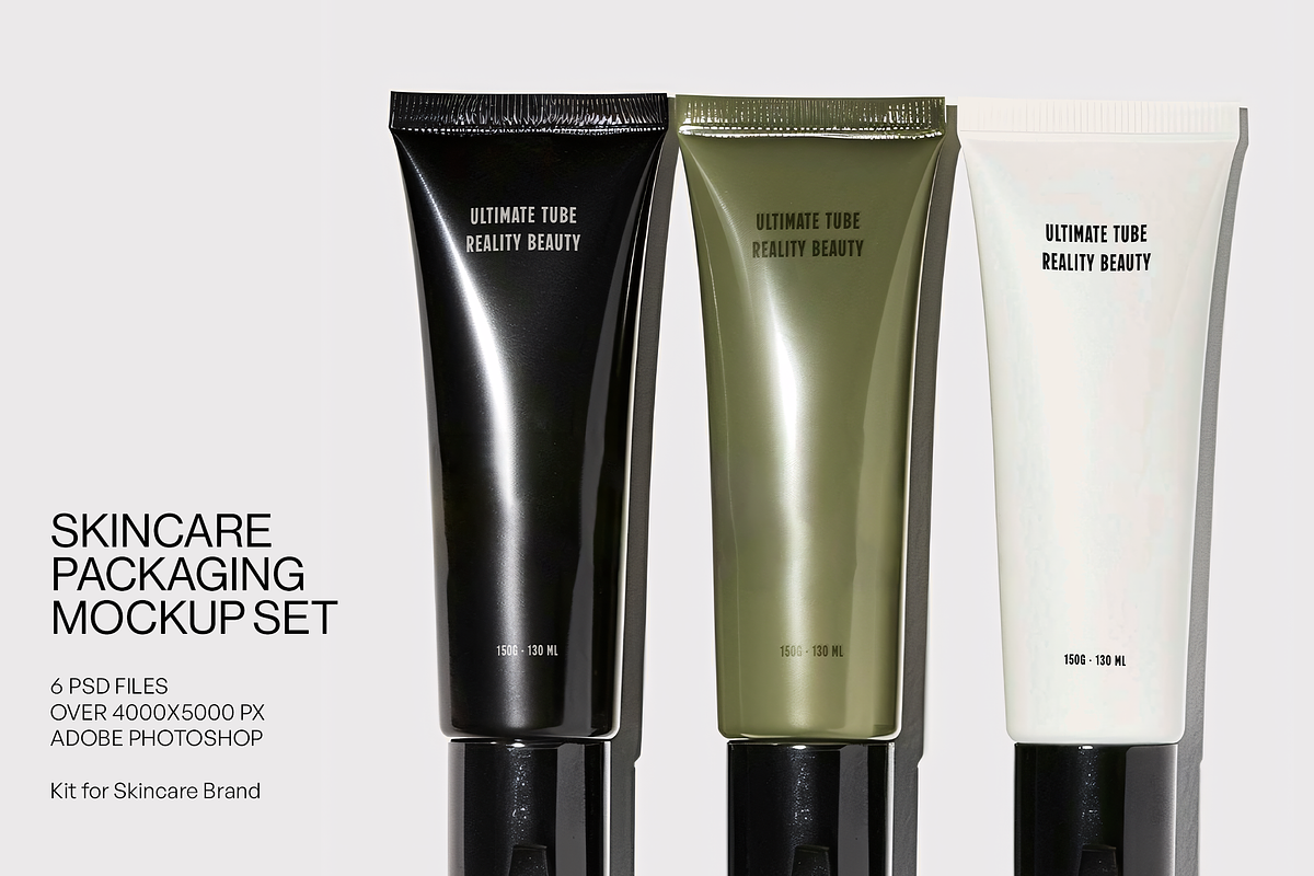Skincare Packaging Mockup Set, a Packaging Mockup by Aire Studio (Photo 1 of 7)
