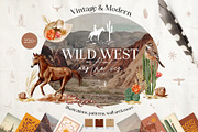 Wild West Watercolor Collection, an Object Graphic by Julia Dreams (Thumbnail 1 of 12)