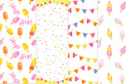Summer Sweet Digital Papers, a Pattern Graphic by Studio Kitsch (Thumbnail 2 of 5)