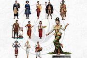 Traditional Folks World Cliparts, a Person Illustration by ThatsDesignArt (Thumbnail 6 of 17)