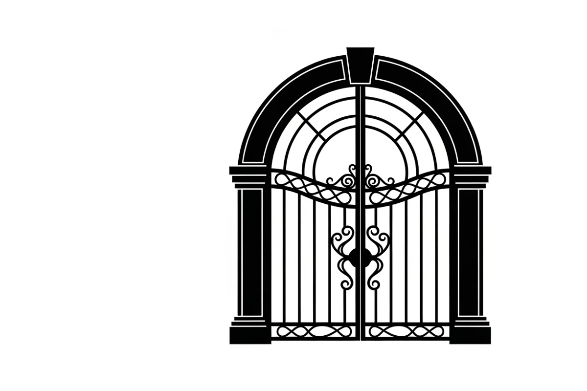 Ornate Iron Gate SVG Bundle, an Illustration by Designs_River (Photo 22 of 31)