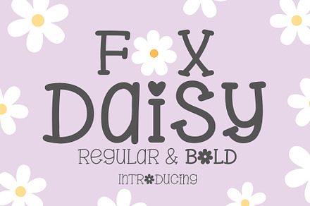 Fox Daisy Font, a Slab Serif Font by Fox7 By Rattana