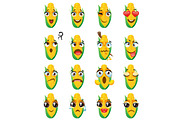 Corn emoticons, a Decorative Illustration by Watercolor fantasy (Thumbnail 2 of 5)