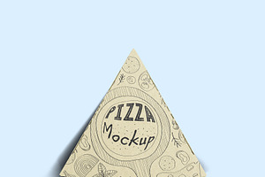 Pizza Triangle Box Mockup