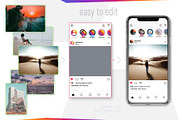 Instagram Mockup Bundle, a Social Media Template by karnofff (Thumbnail 6 of 15)