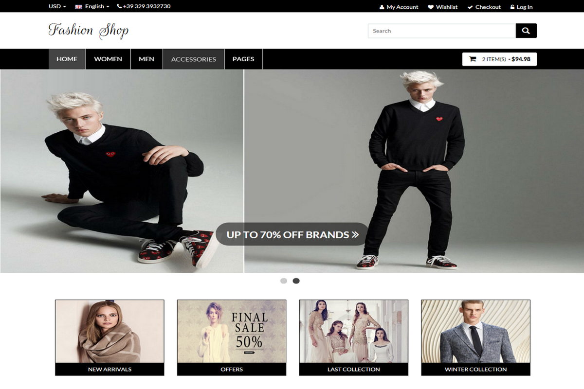 Fashion Shop, a Bootstrap Template by auroraruggieri (Photo 5 of 7)