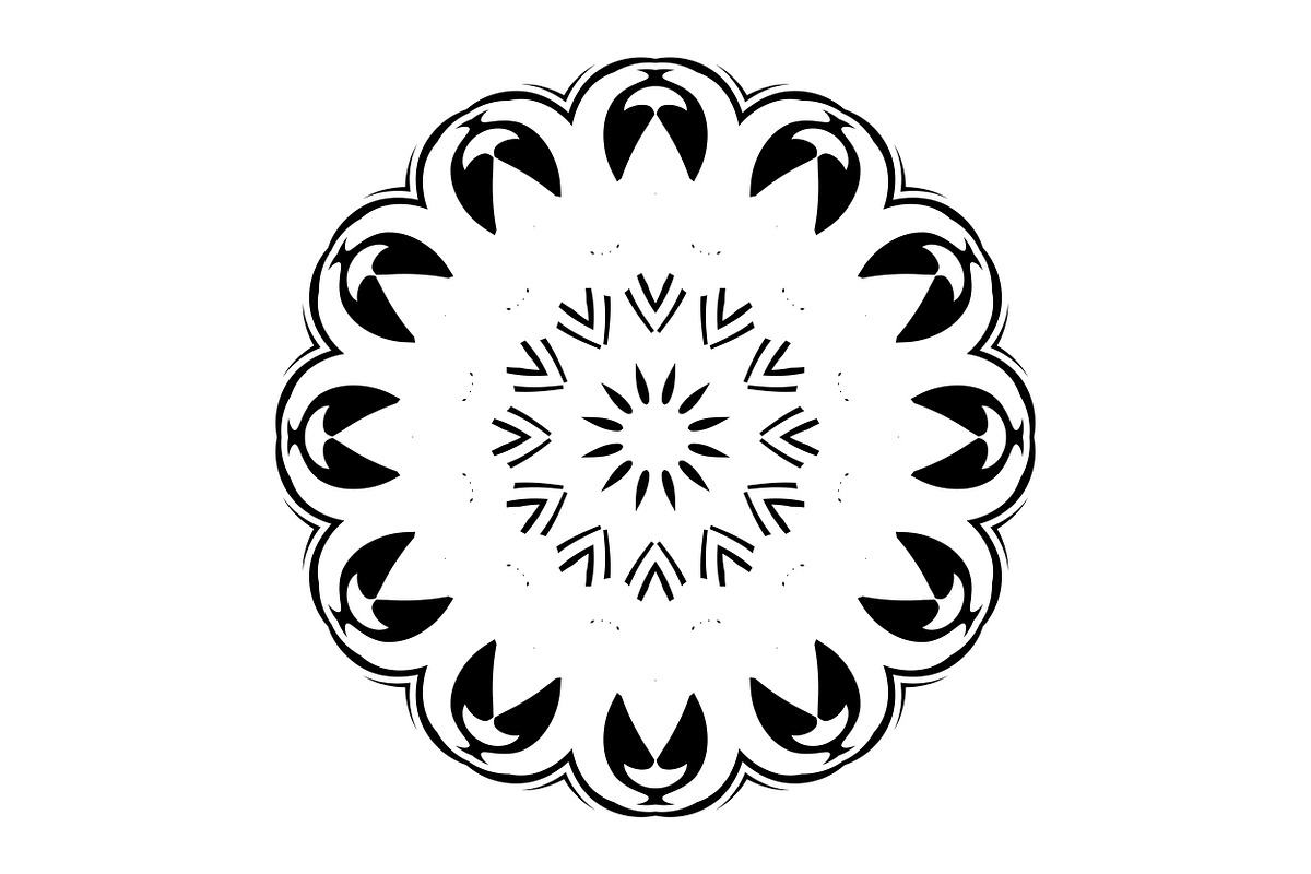 Elegant Mandala Line Art Collection, a Decorative Illustration by NJ Himel (Photo 19 of 101)