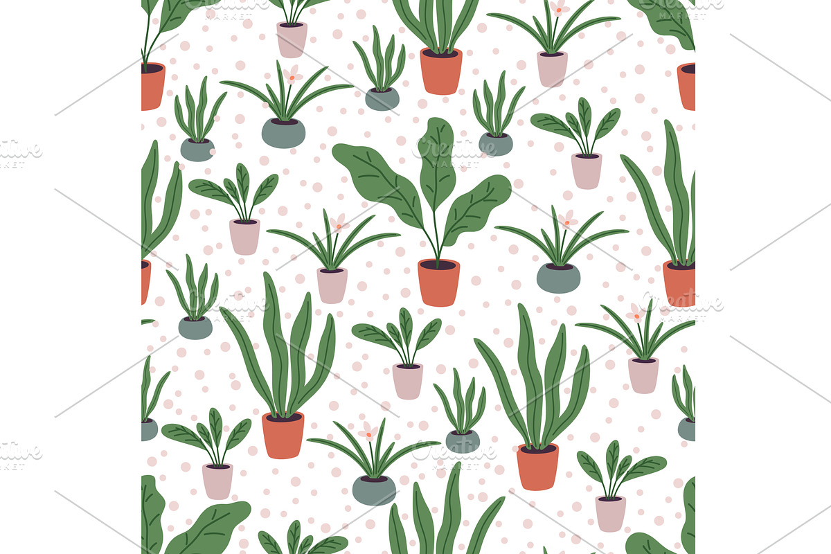 Variety of houseplants and flowers, an Object Illustration by Vectorbuum