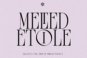 Melted Etoile - Chic Ligature Serif, a Serif Font by Mikhail Fukurou (Thumbnail 1 of 8)