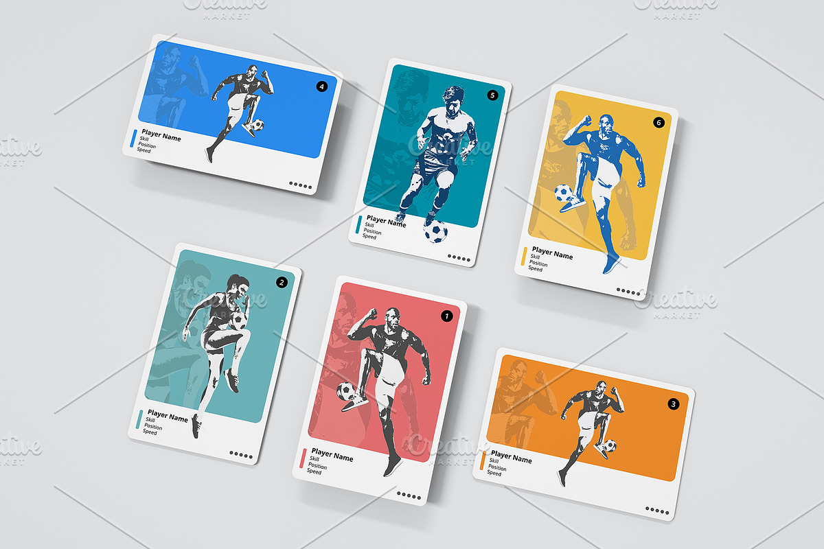 Trading Card Mockups, a Print Template by CreativeClick (Photo 6 of 6)
