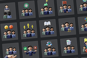 3D Unity Icon Set, a Characters & Person 3D Model by Flat Icons (Thumbnail 9 of 13)