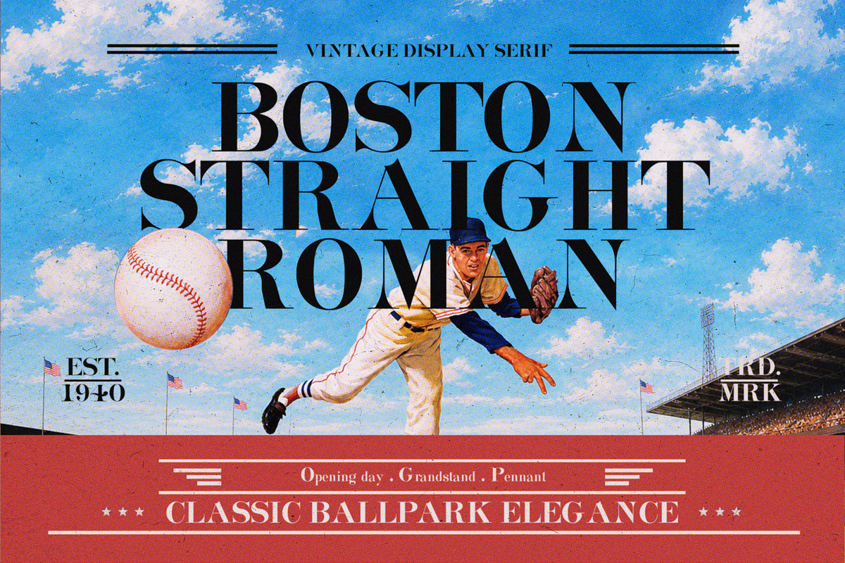 Boston Straight Roman – Display Font, a Serif Font by Lilithcollageart (Photo 4 of 20)