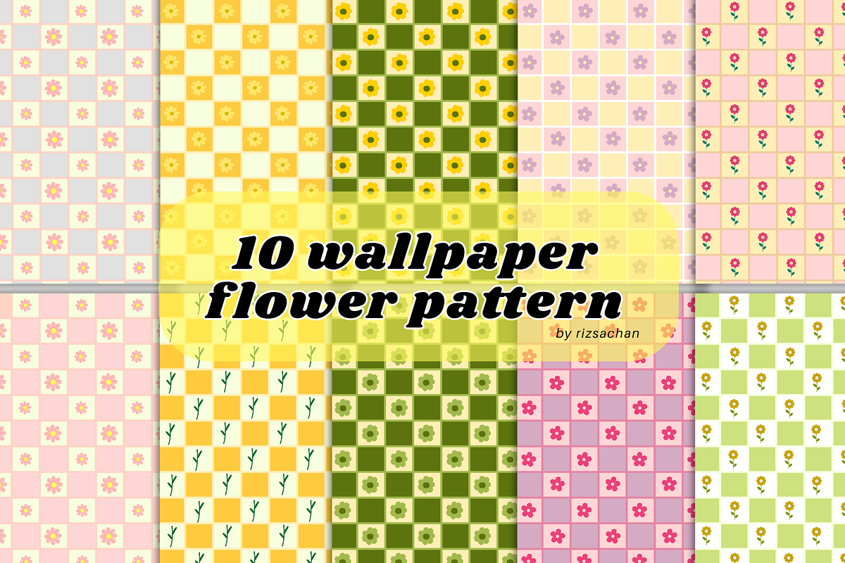 10 wallpaper flower pattern, a Pattern Graphic by byfloraison (Photo 1 of 5)