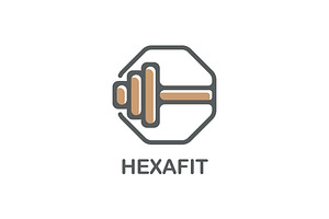 Simple Fitness Logo for GYM, a Branding & Logo Template by Logo Loom