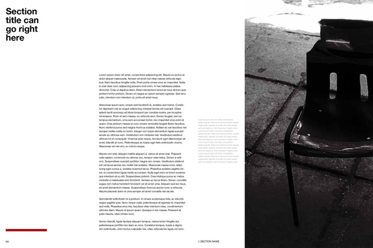 Swiss Minimal InDesign Magazine, a Magazine Template by Cardeo (Photo 2 of 5)
