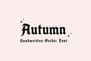 Autumn - Vintage Gothic Font, a Blackletter Font by Sk designs (Thumbnail 1 of 9)