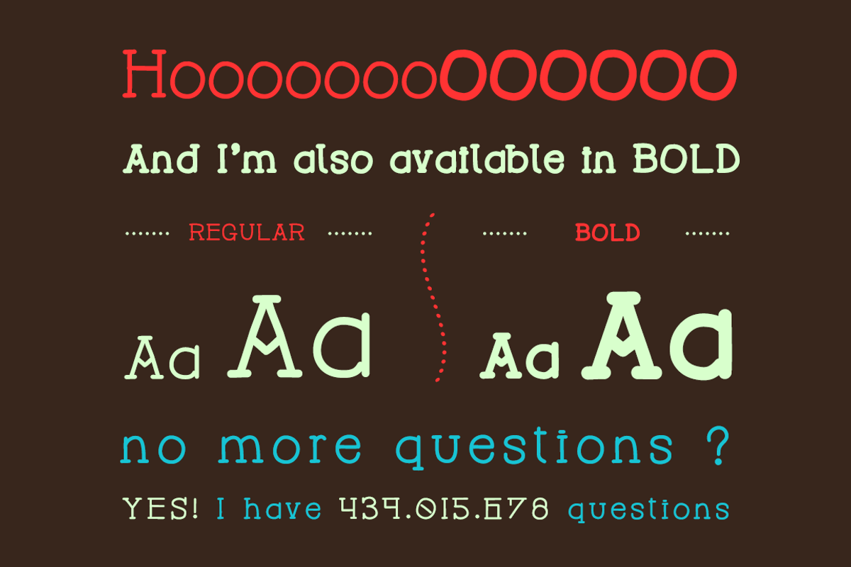 Hackney Night - Font preview 4