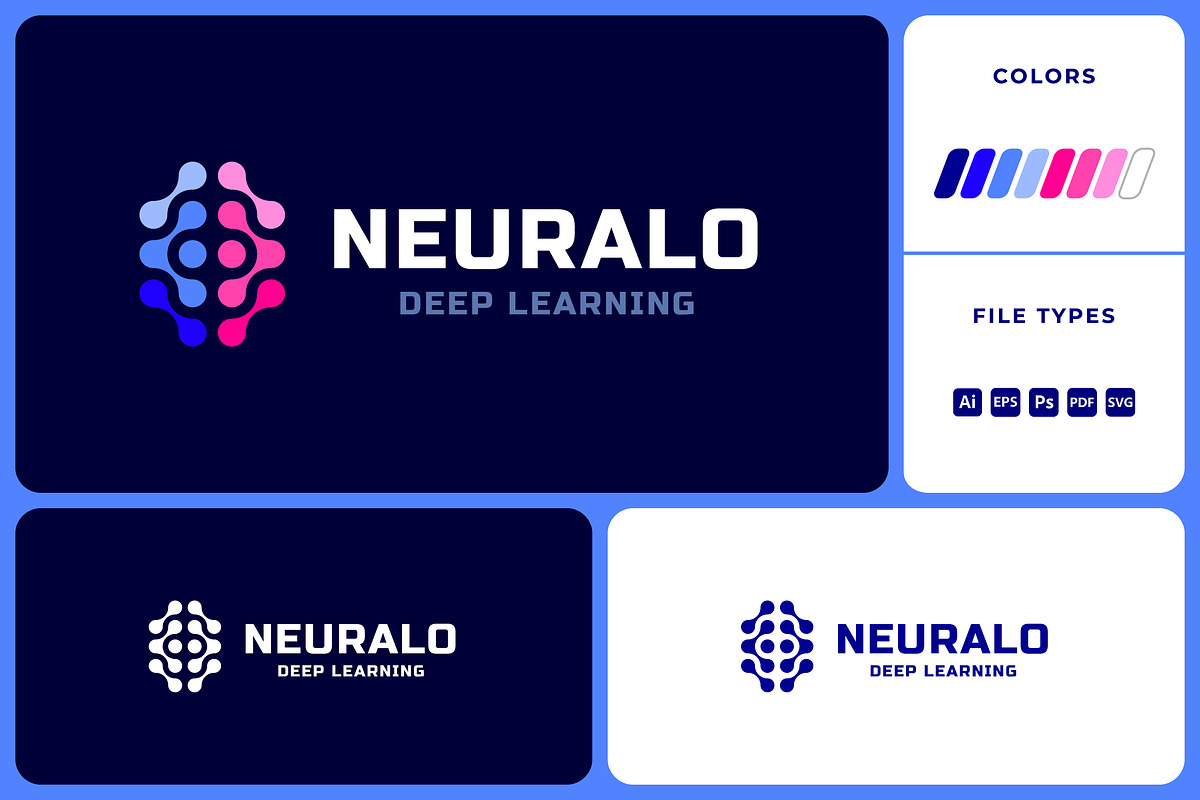 AI Deep Learning Brain Logo, a Branding & Logo Template by Suhandi (Photo 1 of 4)