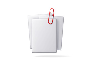 3D empty paper sheets hanging with, a Texture Illustration by Abscent