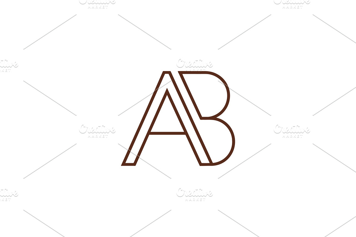 AB Letter Logo. BA, a Branding & Logo Template by Vectorium Studio (Photo 2 of 2)
