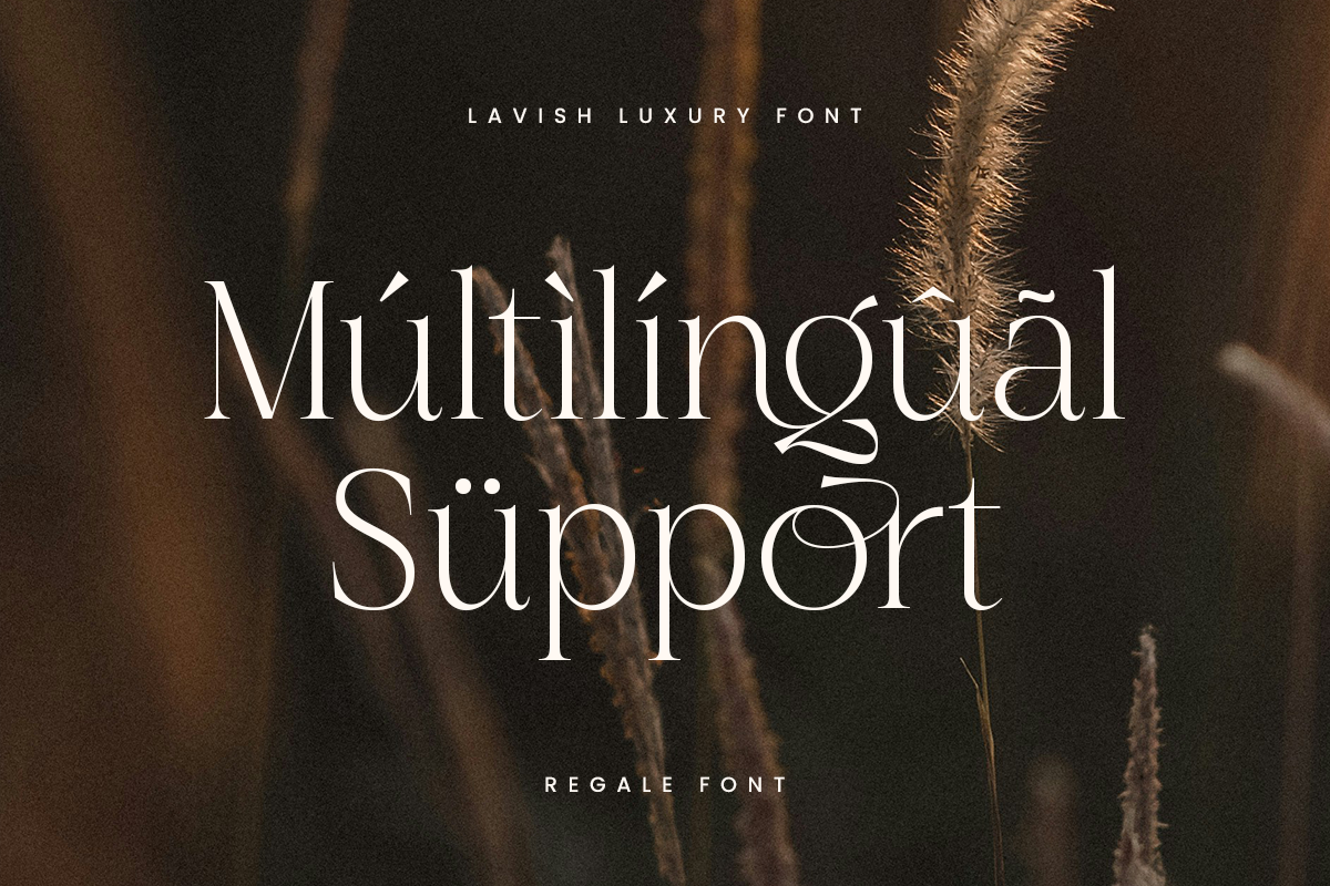 Regale - Lavish Luxury Font, a Serif Font by Sensatype (Photo 12 of 12)
