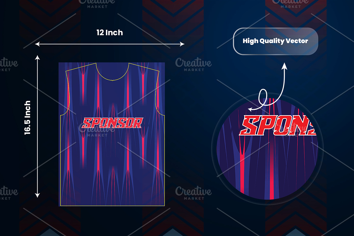 Abstract Sports Jersey Pattern, a Sport Illustration by samsulpassive (Photo 3 of 3)